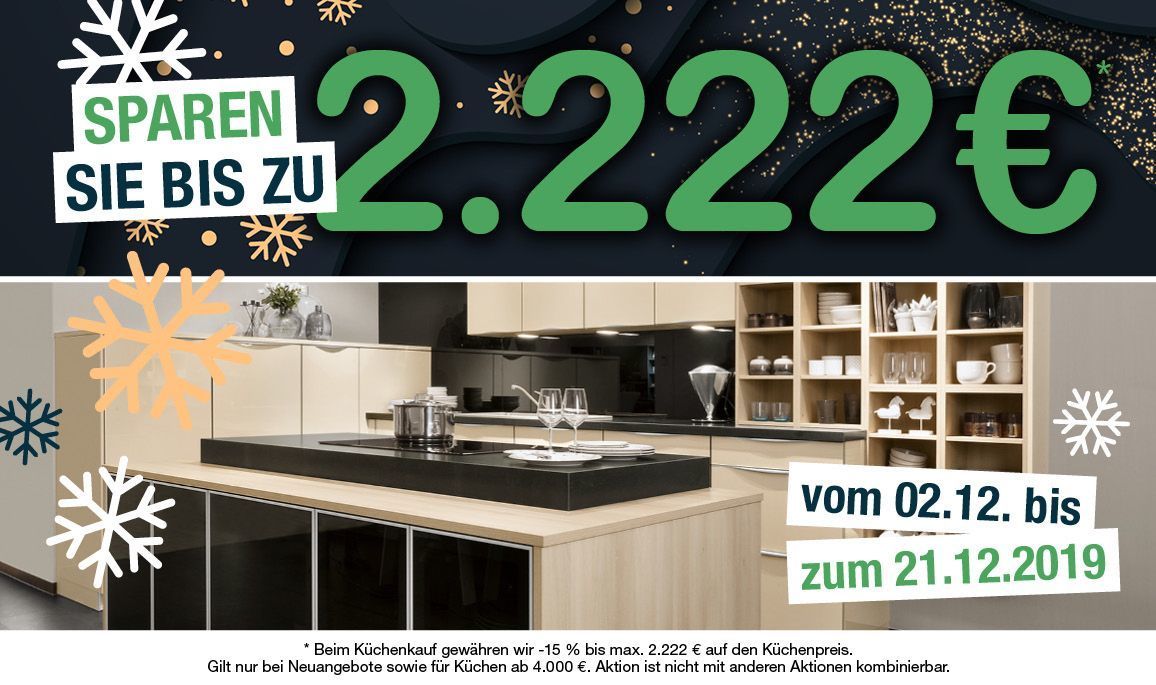 alma KÜCHEN Rabattaktion - Bis zu 2.222 € sparen!