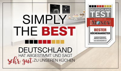 Küchenanbietertest von DEUTSCHLAND TEST und FOCUS-MONEY